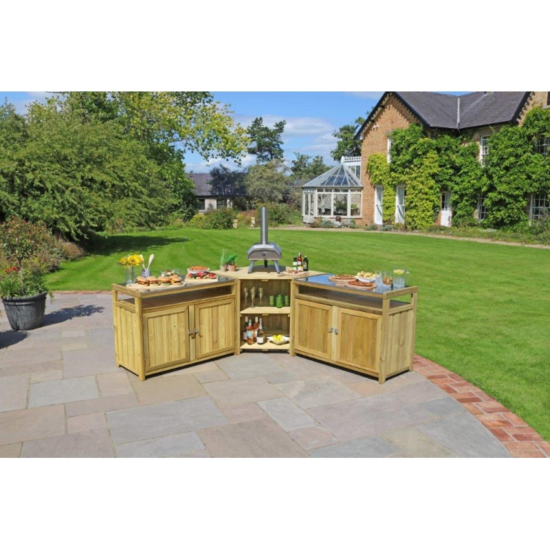 Zest Garden Terazza Wooden Outdoor Kitchen Set