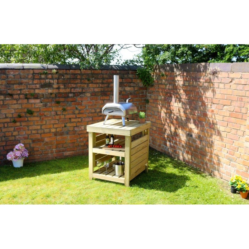 Zest Garden Wooden Pizza Oven Table