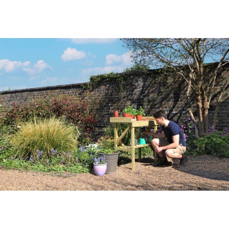 Zest Garden Wooden Potting Bench