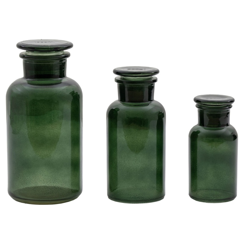Downtown Apotheca Jar Set of 3 - Green
