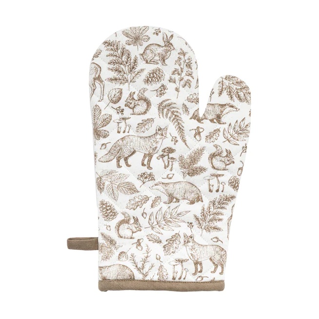 Etched Woodland Single Oven Glove