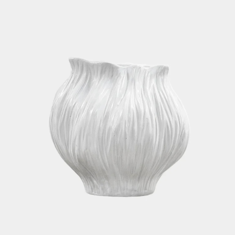 Flora Medium Vase - White