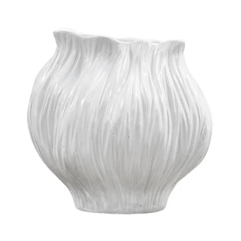Flora Medium Vase - White