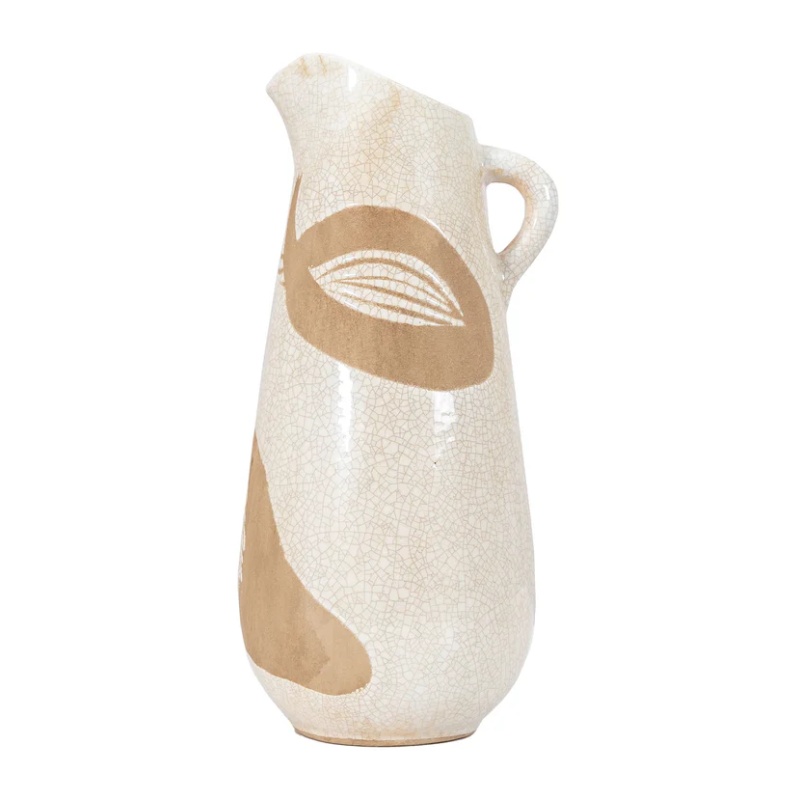 Goya Pitcher Vase Reactive - WhiteBrown