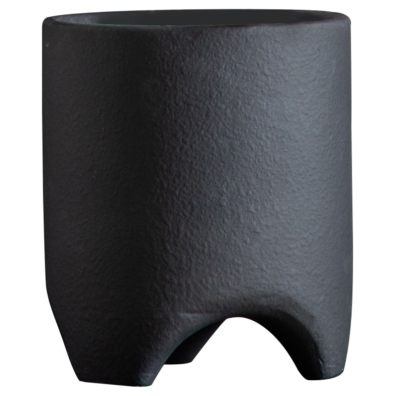 Downtown Jax Medium Textured Planter - Black