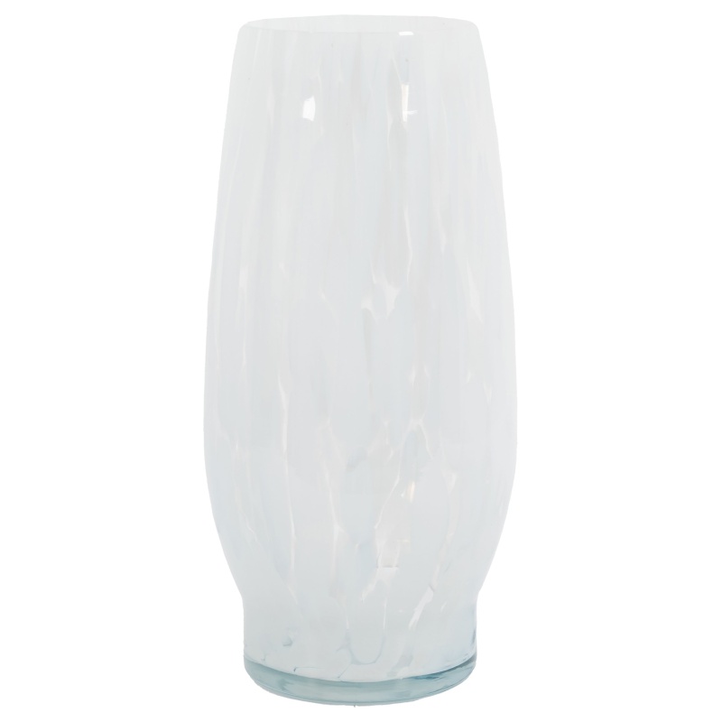 Lola Large Glass Vase - White