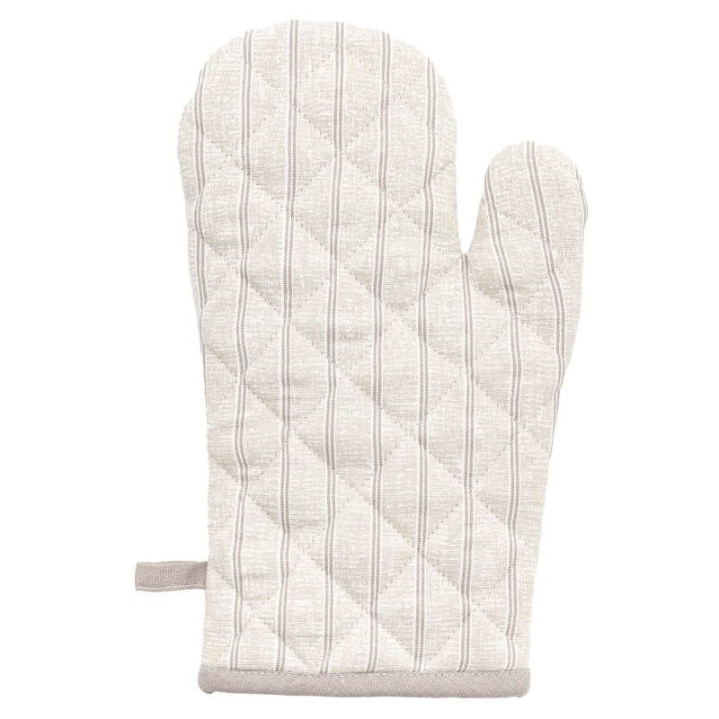 Downtown Natural Stripe Single Oven Glove