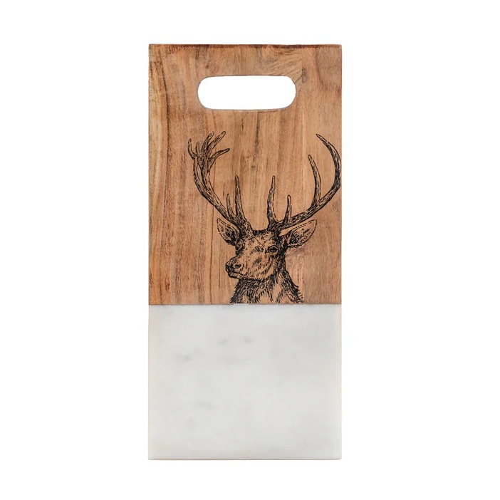Stag Board - White Marble