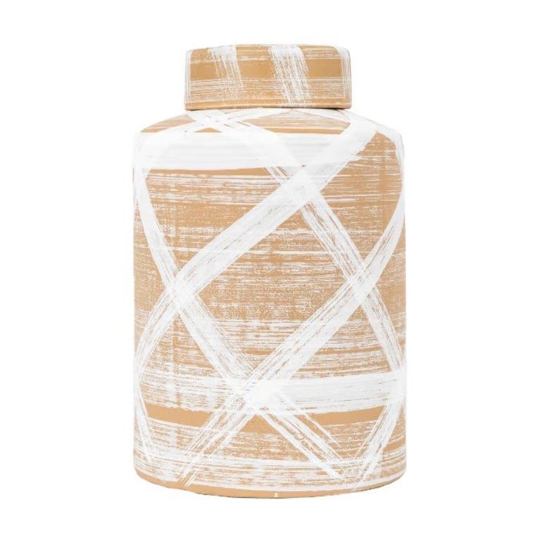 Tarka Reactive Jar - Brown/White