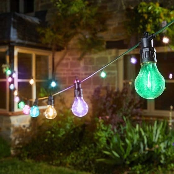 Smart Solar Decor Festoon Lights - Multi Coloured