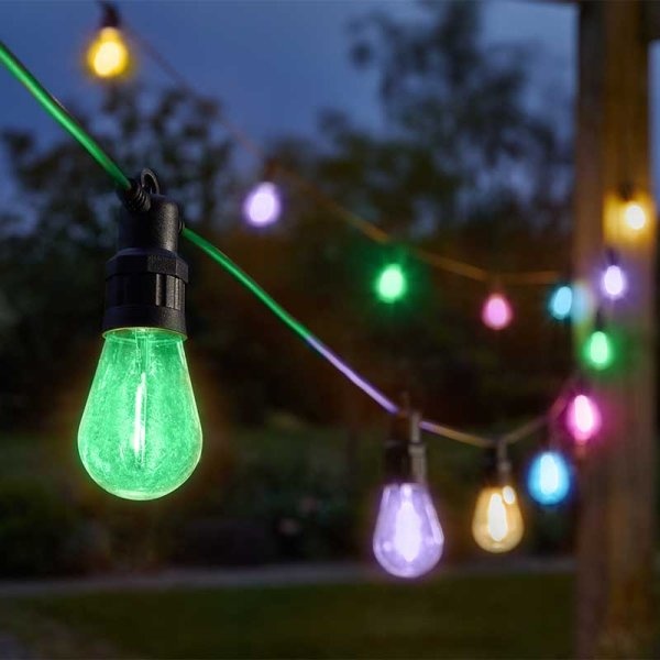 Smart Solar Vintage Festoon Lights