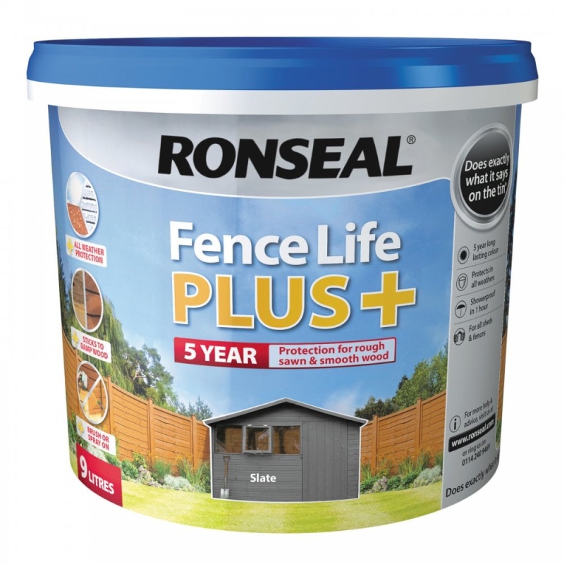Ronseal Fence Life Plus 5L - Slate