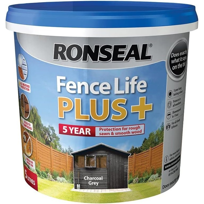 Ronseal Fence Life Plus 5L - Charcoal