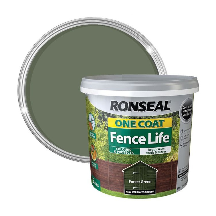 Ronseal One Coat Fence Life 5L - Forest Green