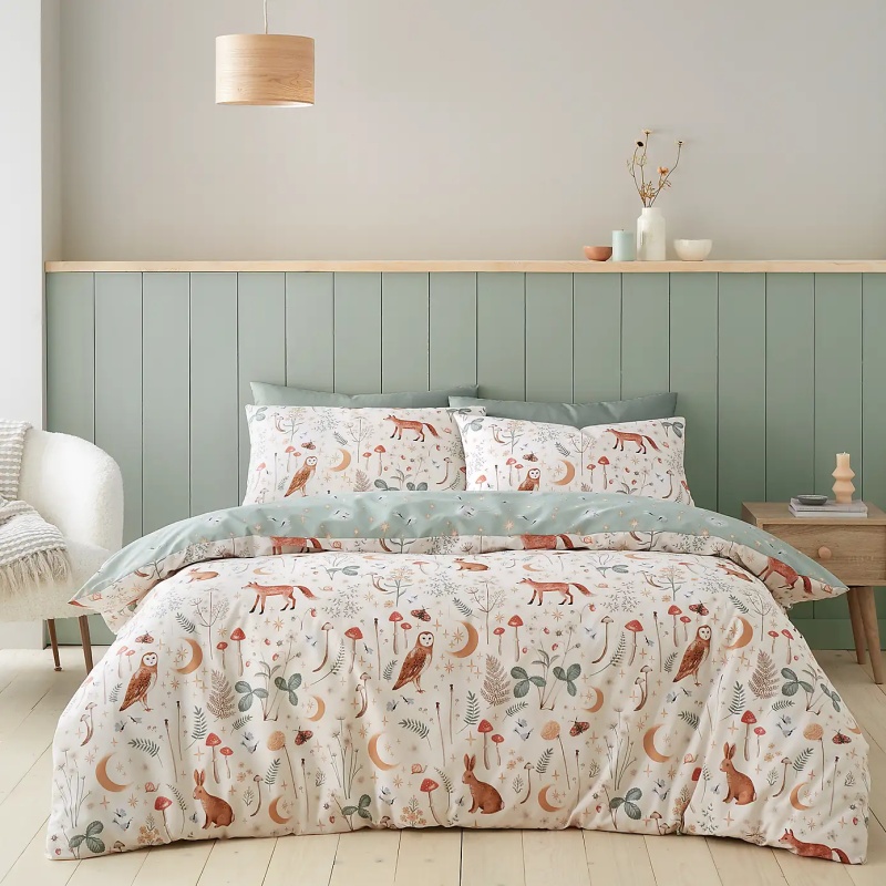 Catherine Lansfield Enchanted Twilight Duvet Set - Natural - Single