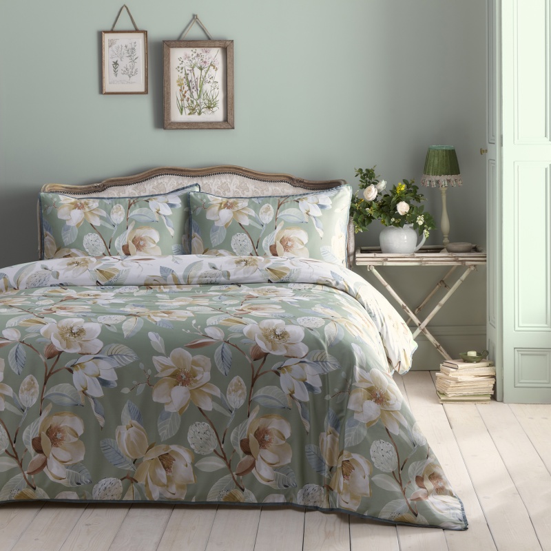 Appletree Heritage Eleanor Duvet Cover Set - Green