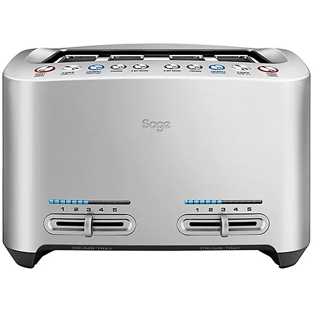 Sage Sage BTA845 The Smart Toast 4 Slice Toaster - Brushed Aluminium
