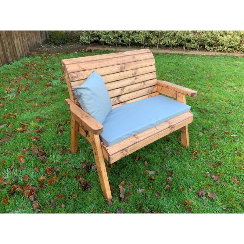 Charles Taylor Charles Taylor Traditional 2 Seater Bench with Cushion & Cover