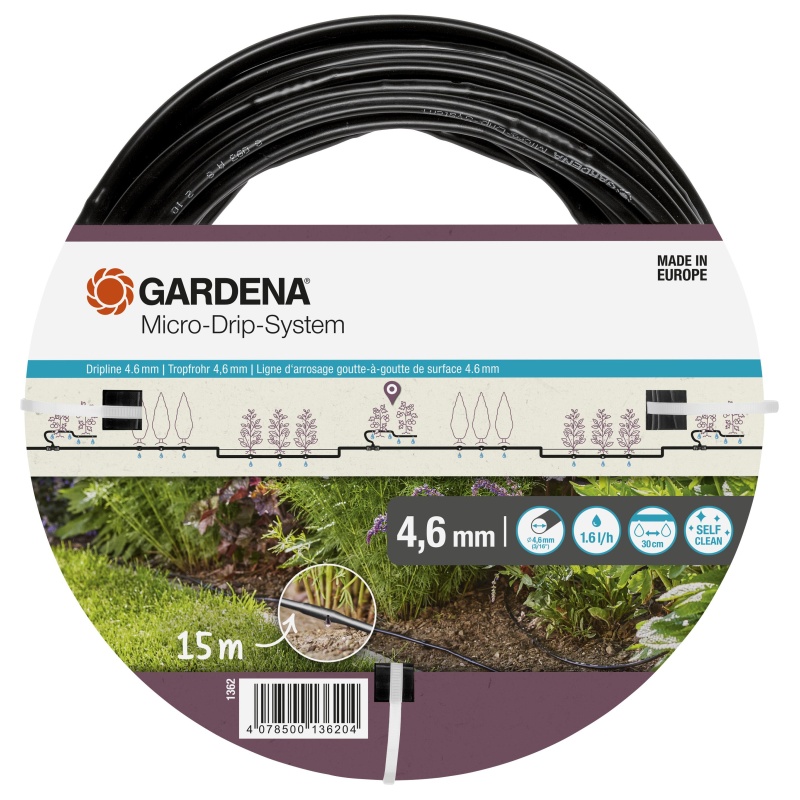 Gardena Gardena Micro-Drip Irrigation Line 4.6mm - 15m