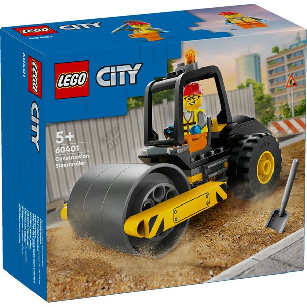 Image of LEGO City 60401 Construction Steamroller In Multi