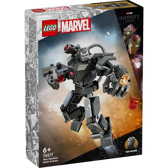 Image of LEGO Marvel 76277 War Machine Mech Armour In Multi