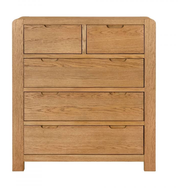 Zurich Oak 2 Over 3 Chest of Drawers