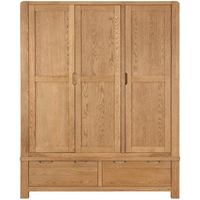 Zurich Triple Combination Oak Wardrobe