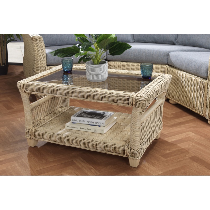 Desser Corsica Coffee Table & Glass