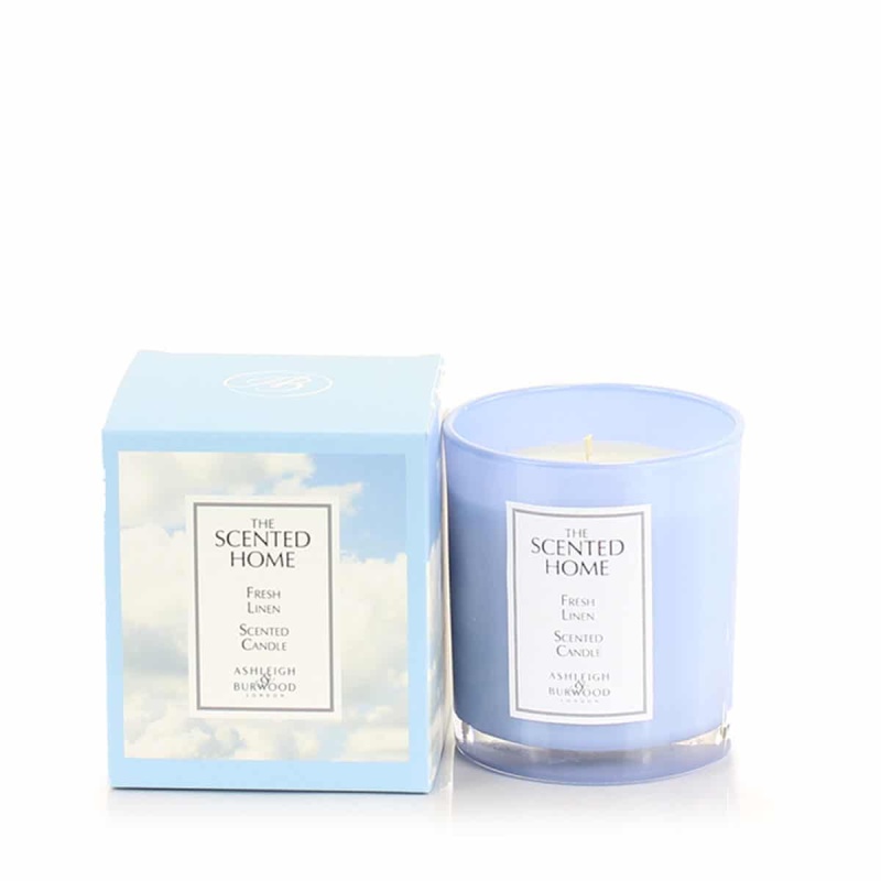 Ashleigh And Burwood Light/Lavender/Amber Scented Home Fresh Linen Candle Votive - 70G