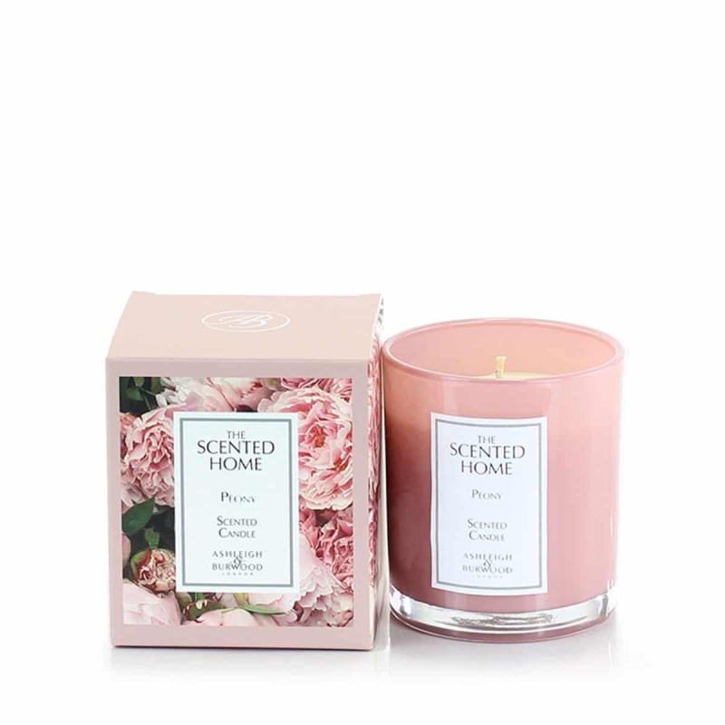 Ashleigh And Burwood Red Scented Home Peony Candle Votive - 70G