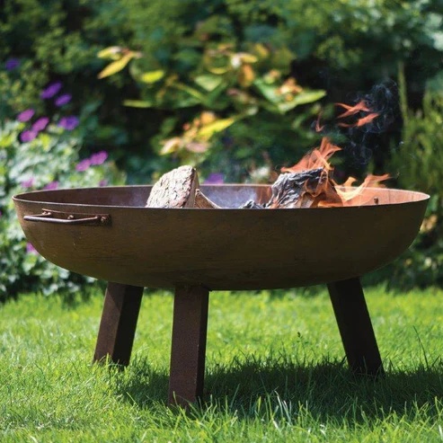 Woodlodge Woodlodge Glasto 75cm Cast Iron Firepit With Legs