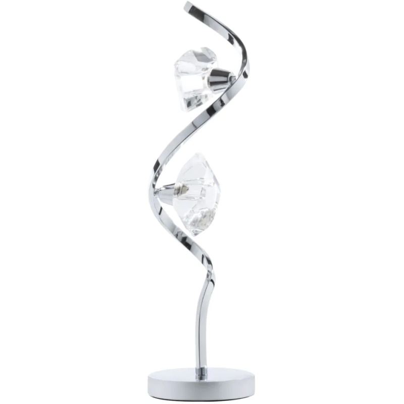 Bhs Light Bella 2 Table Lamp - Chrome/Clear