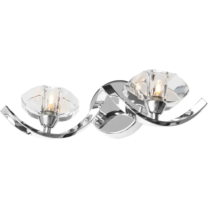 Bhs Light Bella Wall - Chrome/Clear