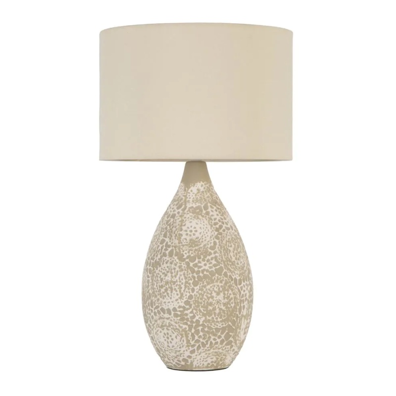 Bhs Inar 2 Tone Ceramic Table Lamp - Natural