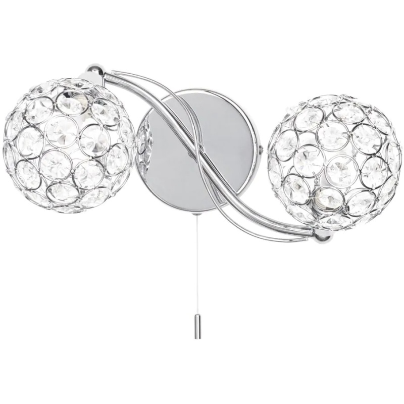 Bhs Light Orianna 2 Wall - Chrome/Clear