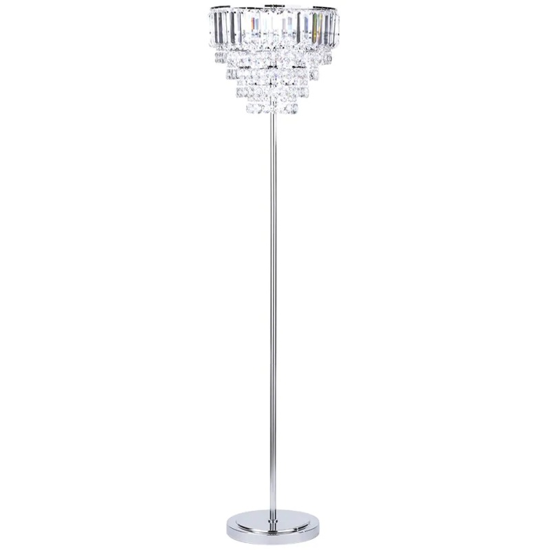 Bhs Light Paladina Floor Lamp - Chrome/Clear