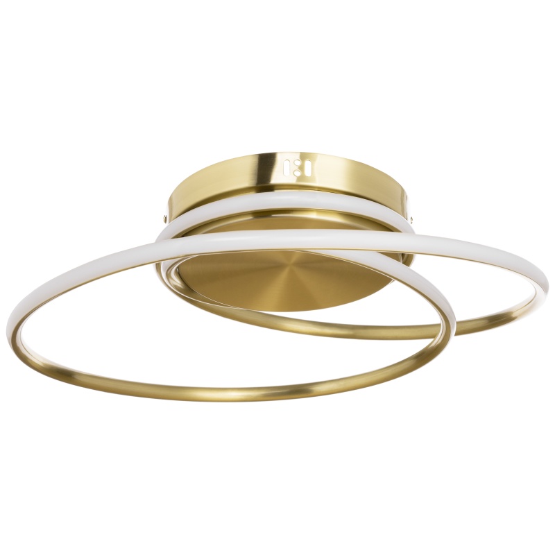 Bhs Light Pei Rings Led Flush Ceiling - Satin Brass