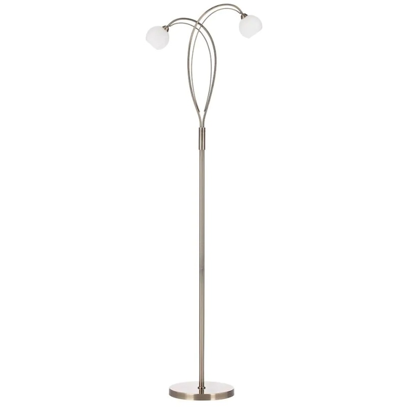 Bhs Light Soni Floor Lamp - Antique Brass/Alabaster