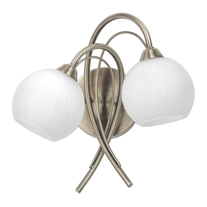 Bhs Light Soni Wall - Antique Brass/Alabaster