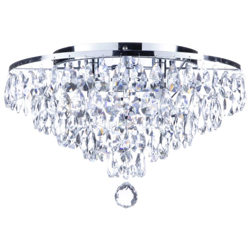 Bhs Light Elsa 40Cm Flush Ceiling - Chrome