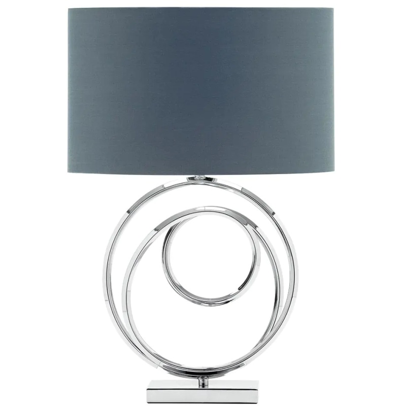 Bhs Grey Saturn Table Lamp - Chrome