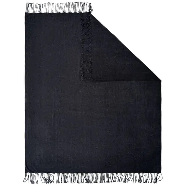 BHS Chenille Throw 127x152cm - Charcoal