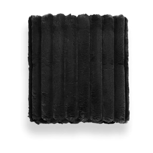 Bhs Black Jumbo Cord Throw 127X152cm