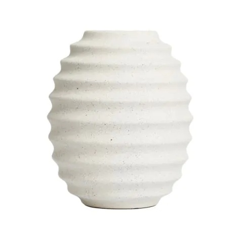 BHS Small Beehive Ceramic Vase - Cream
