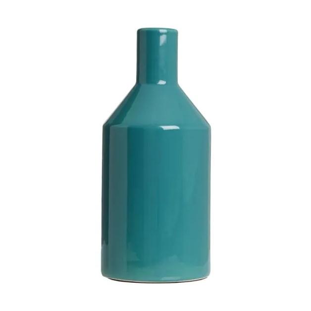 BHS Bottle Ceramic Vase - Green