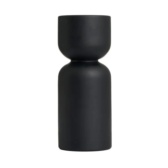 BHS Shaped Ceramic Vase - Black