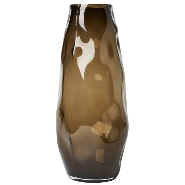 BHS Ombre Smoked Glass Vase - Smoke