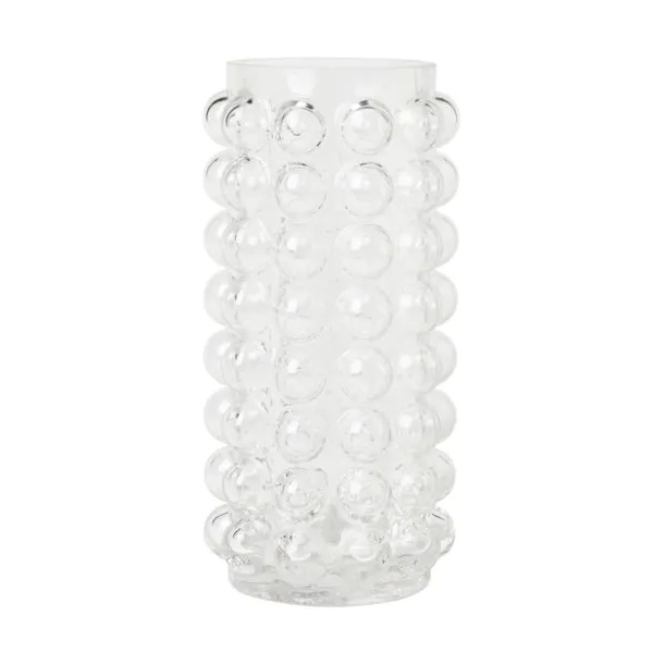 BHS Small Bobble Glass Vase - Clear