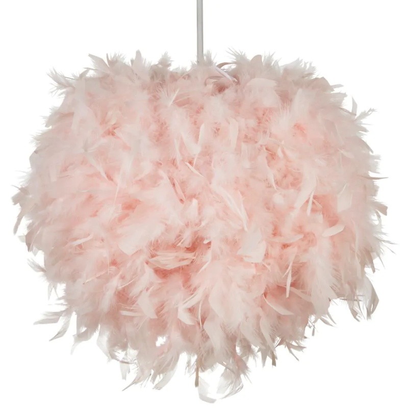Bhs Light/Pink Feather Easy Fit Shade 40Cm