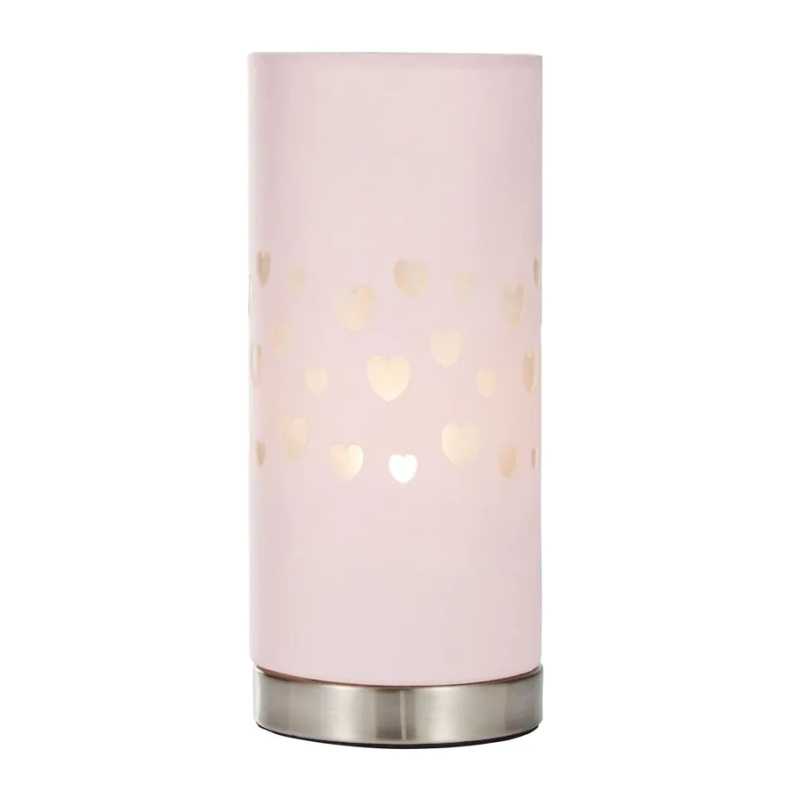 Bhs Pink Glow Hearts Table Lamp
